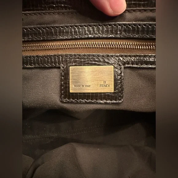 Fendi Etnico Two-Tone Leather Satchel - Picture 8 of 17